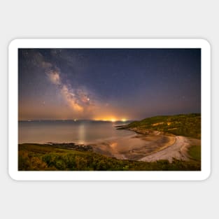 Milky Way over Pwlldu Bay, Gower Sticker